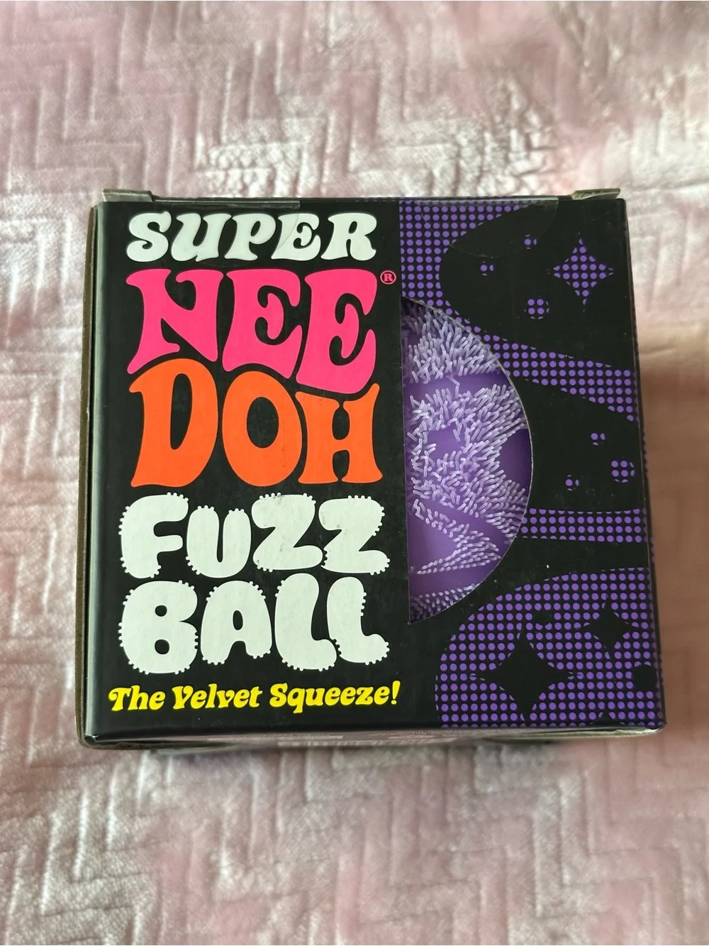 Fuzz Ball Plush Squeeze Toy - Purple